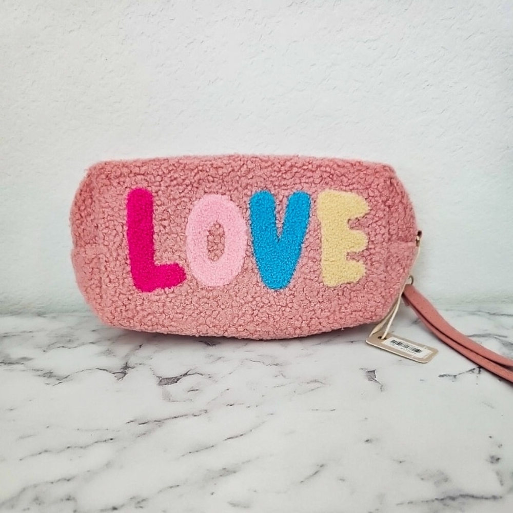 Styline Love Plush Pink Makeup Bag